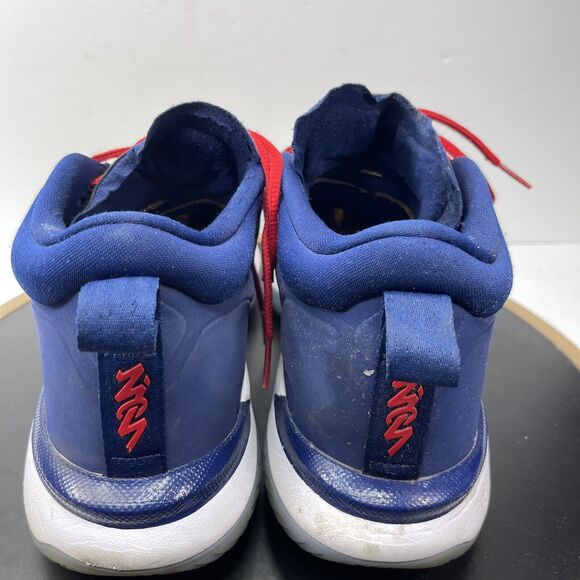 Jordan Zion Williamson\'s‎ 1 USA Basketball Shoes Men 13 Blue White Red Gold main image 11